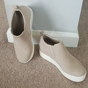 J/Slides Taupe Sallie Wedge Sneaker